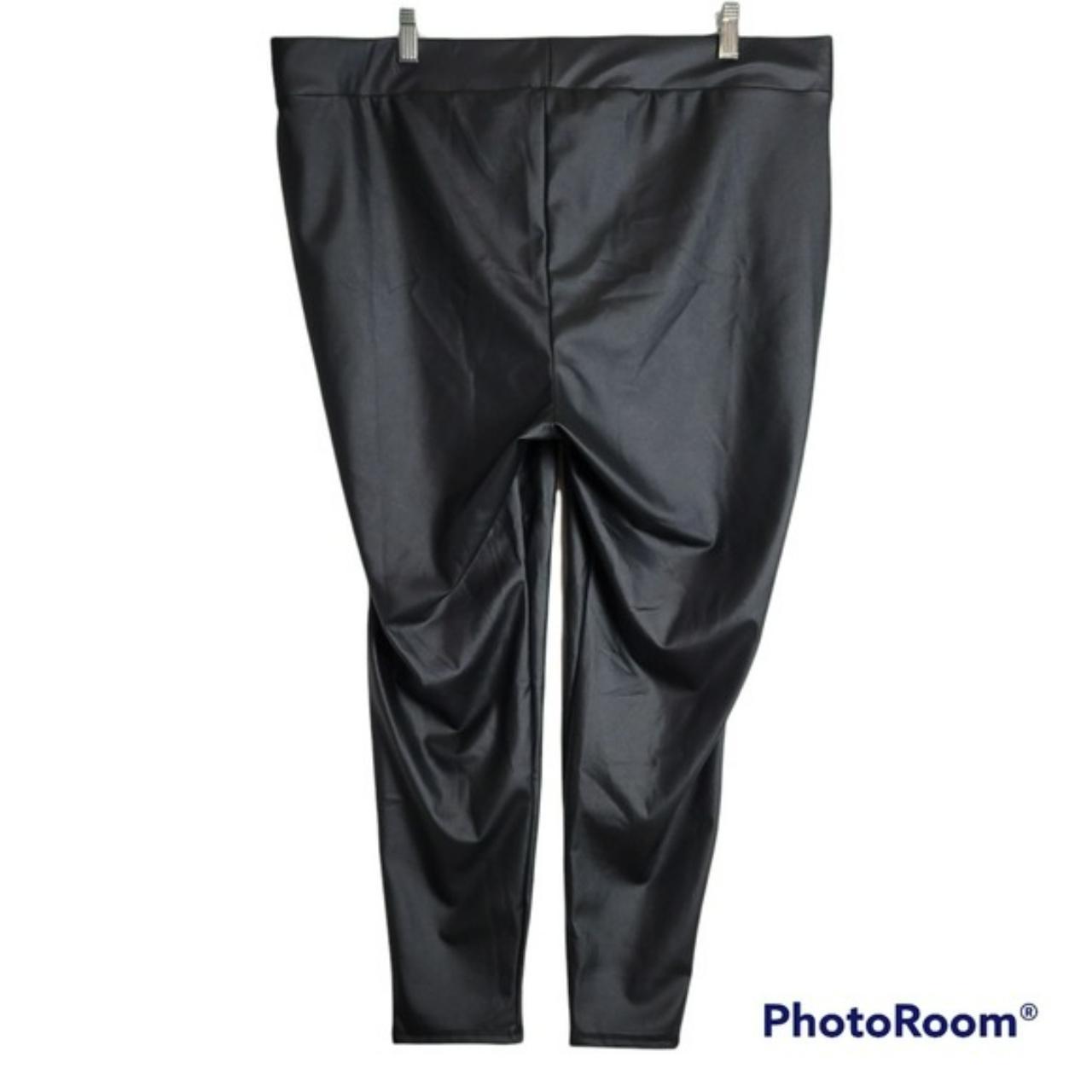 Torrid Platinum Faux Leather High Waisted Legging Black Women's