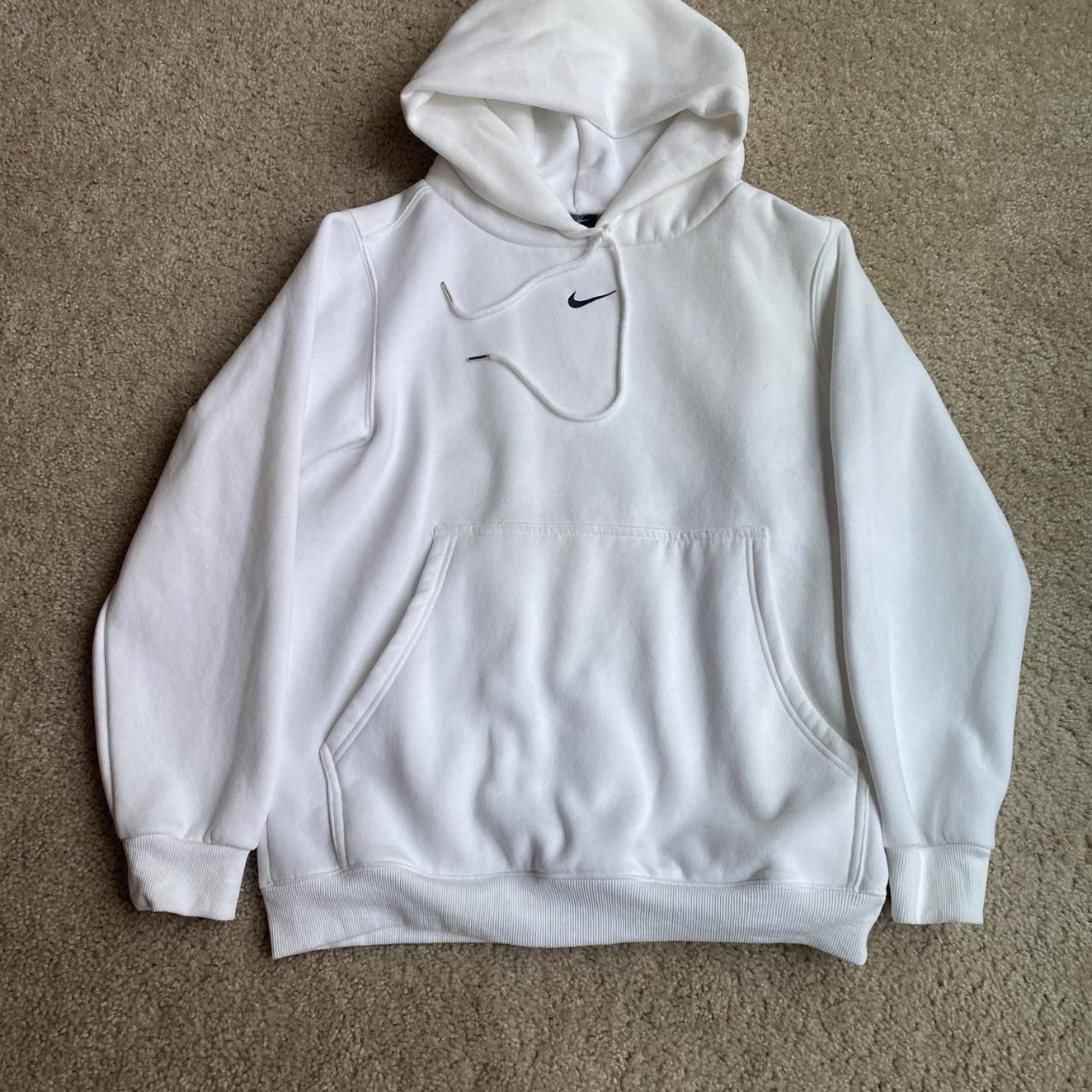 tawny white nike hoodie