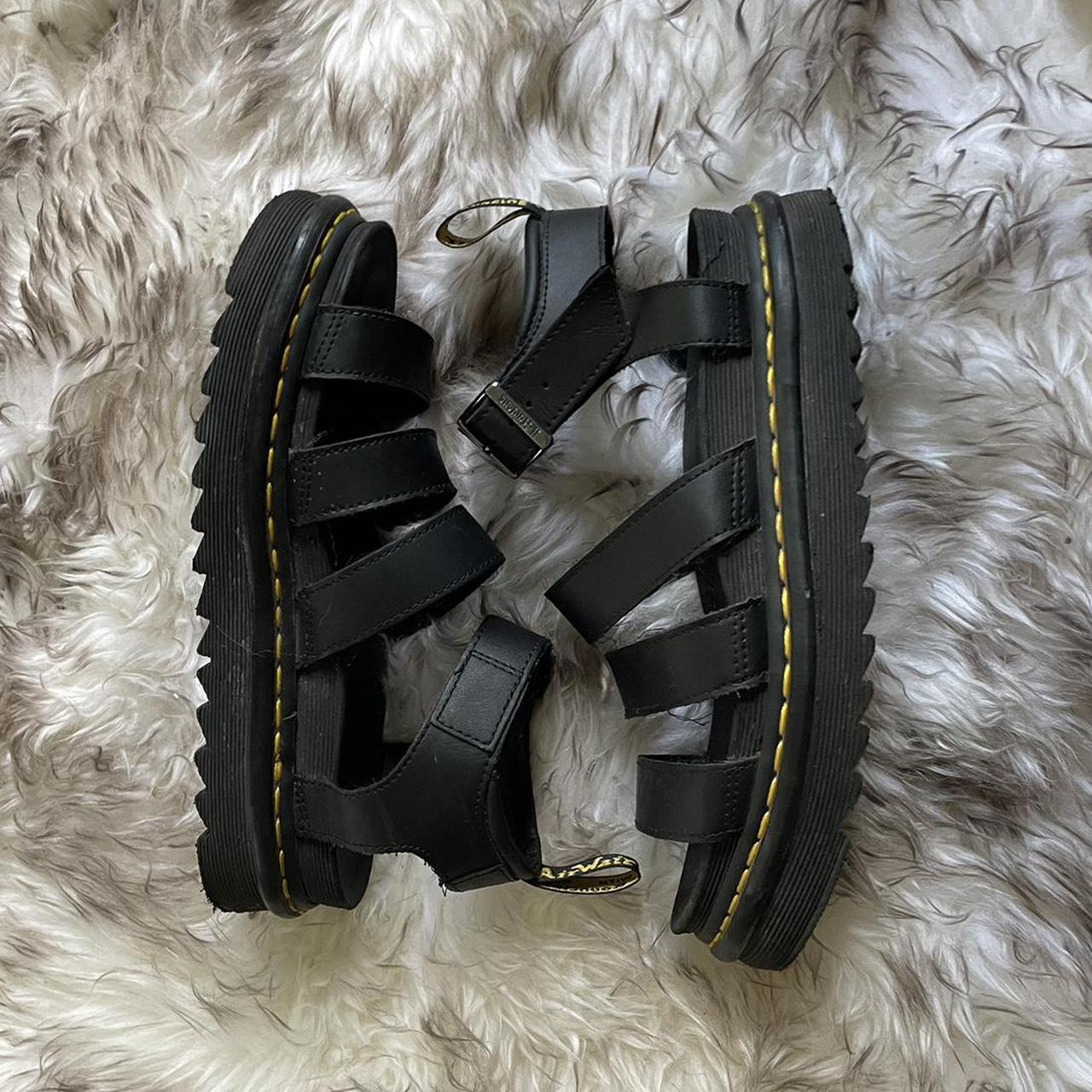 BLACK Dr. Marten SANDALS SIZE 8 women's USED but... Depop