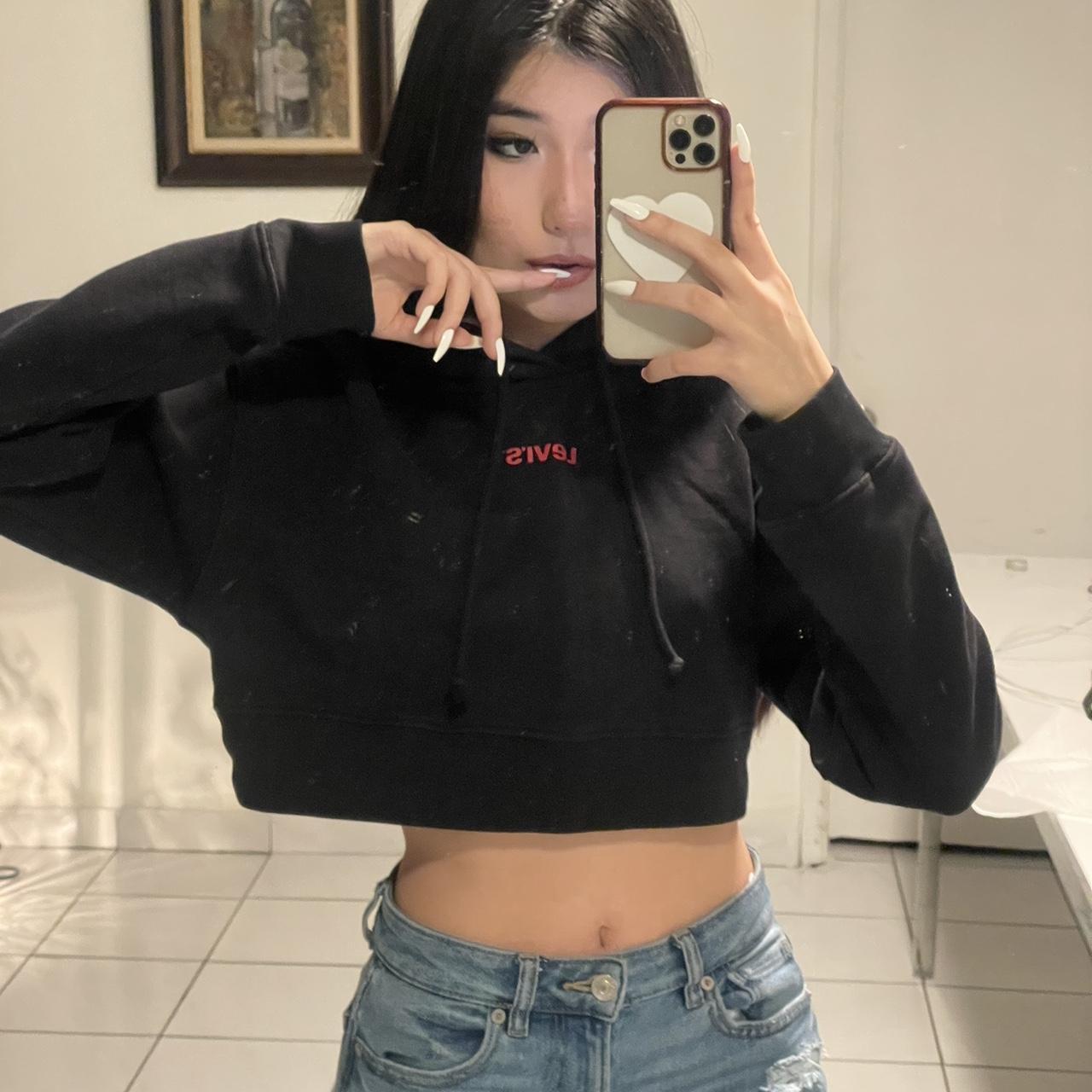 Levi's hot sale cropped hoodie