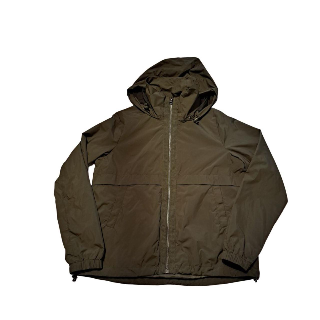 Olive Green Rain Jacket Windbreaker Features