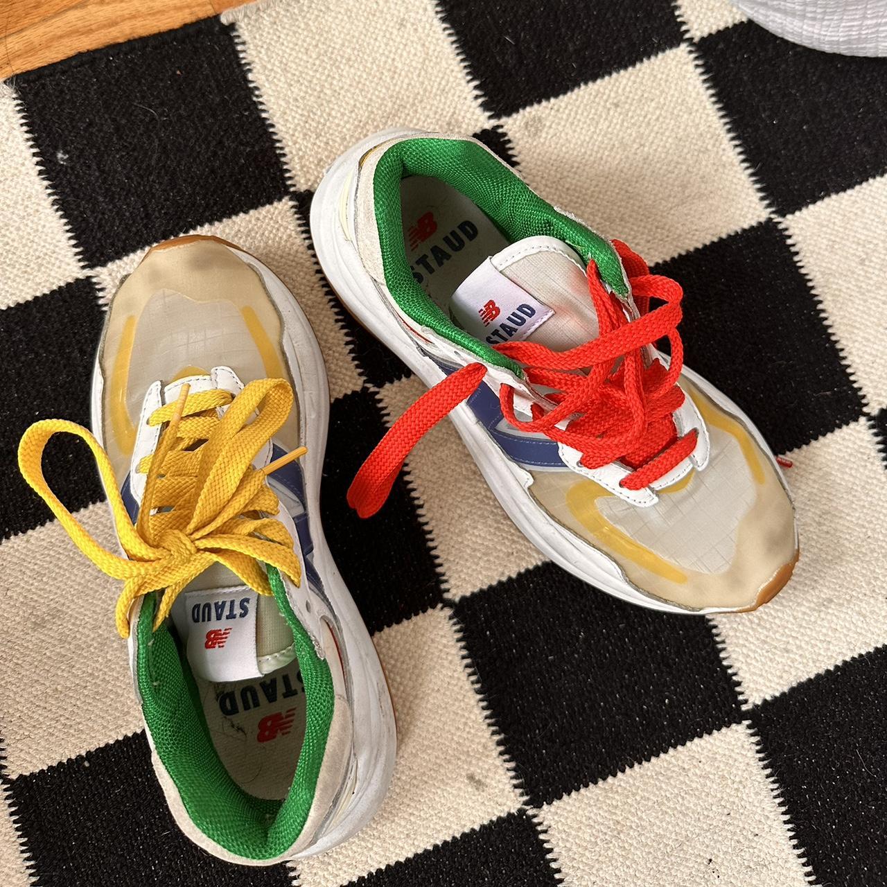 staud new balance collab