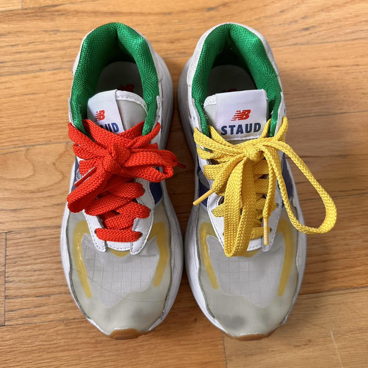 staud new balance collab