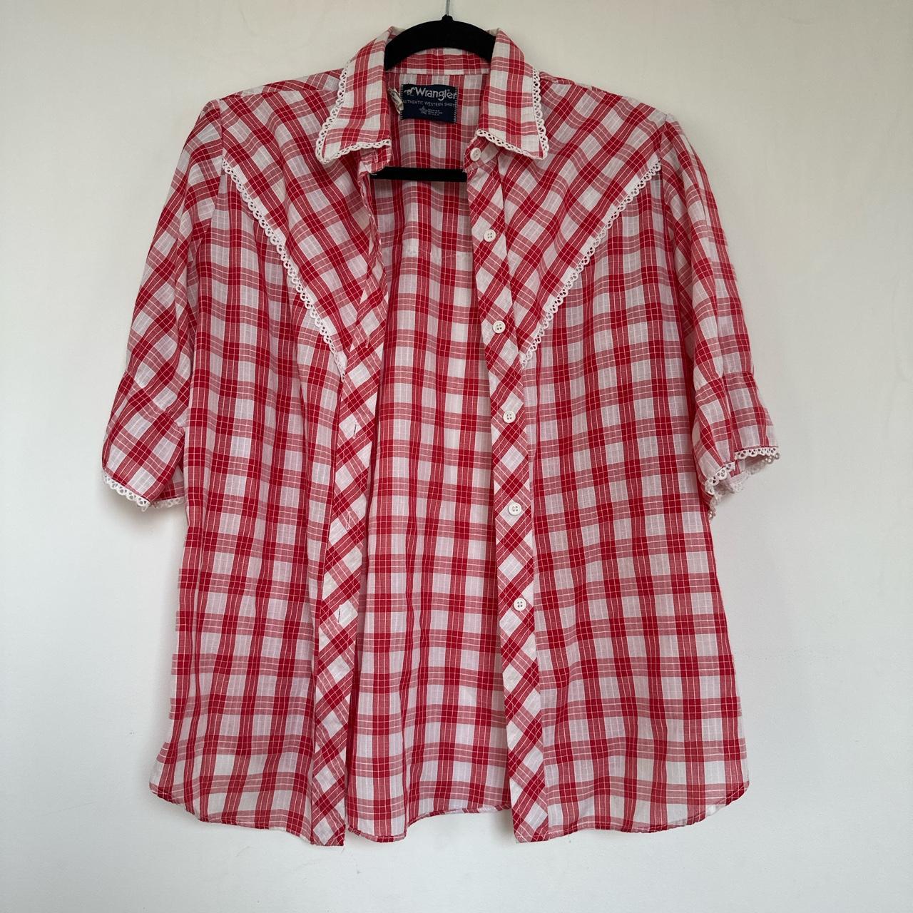 Vintage wrangler button up - Depop