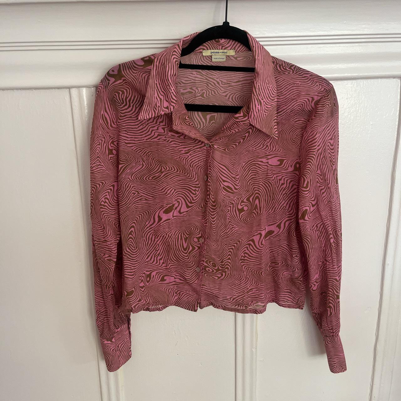 Paloma Wool shirt / pink and brown swirl. Bought...