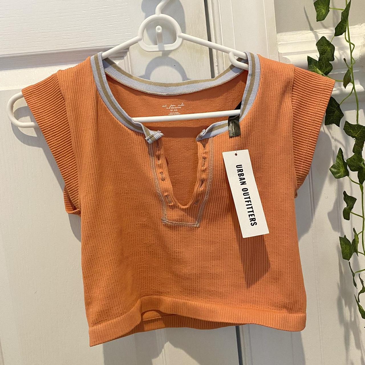 Urban outfitters go for gold top in orange size M/L.... - Depop