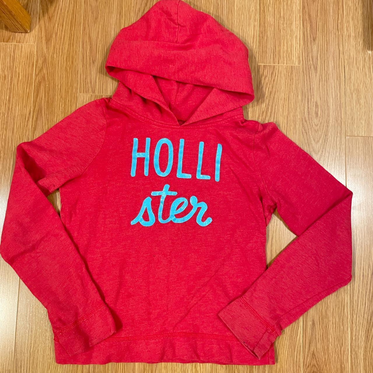 Hollister red hot sale hoodie women's