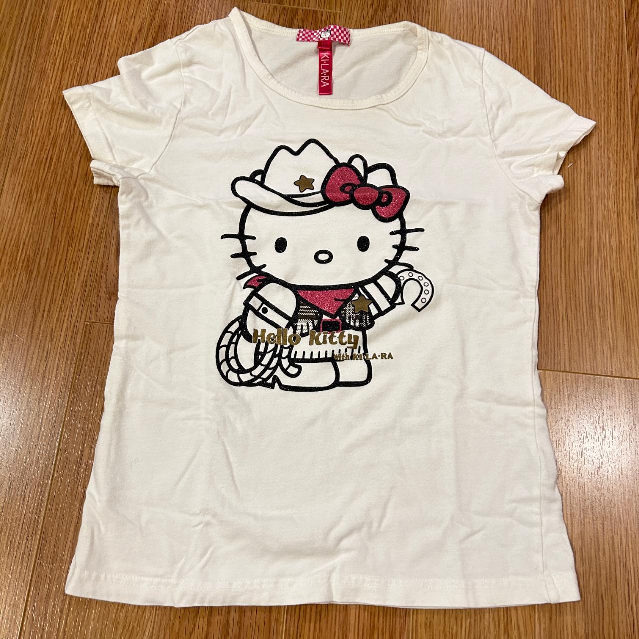 RARE VINTAGE Y2K 2000s HELLO KITTY COWGIRL GRAPHIC