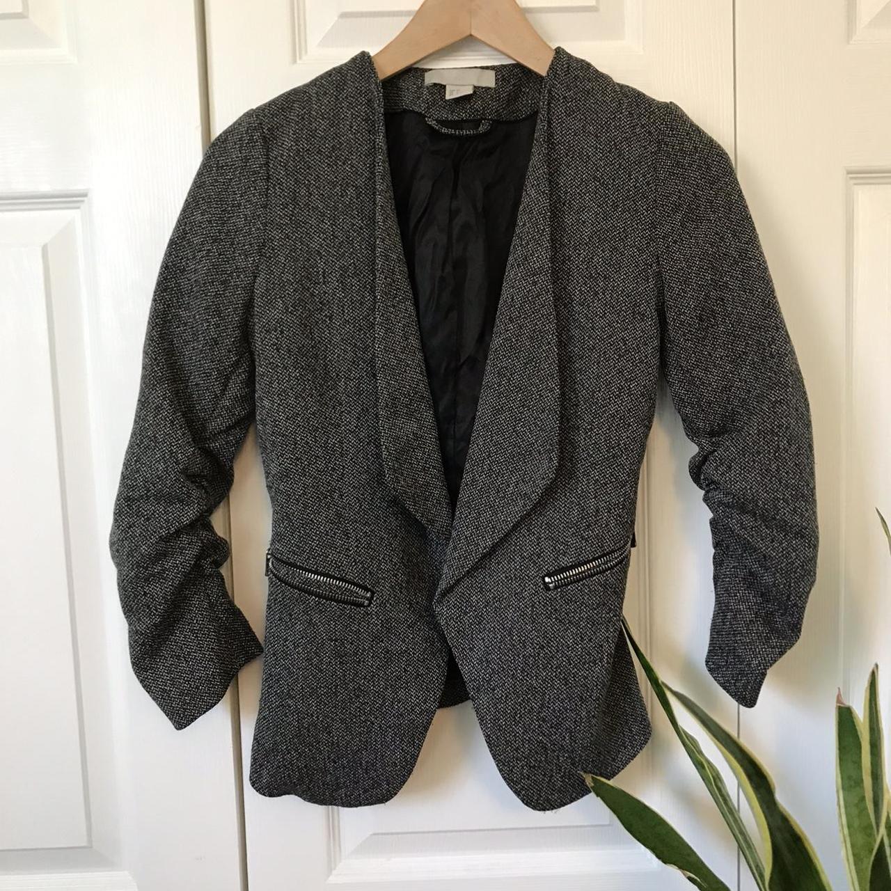 H&M Women's Grey Jacket | Depop