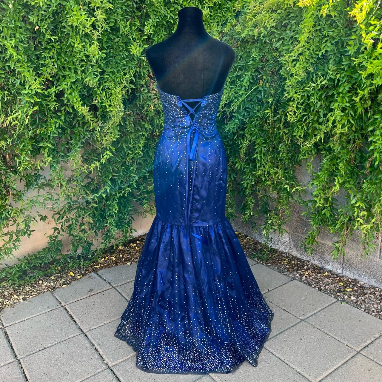 Jessica Mclintock Strapless Prom Dress Wglitter Depop 3657