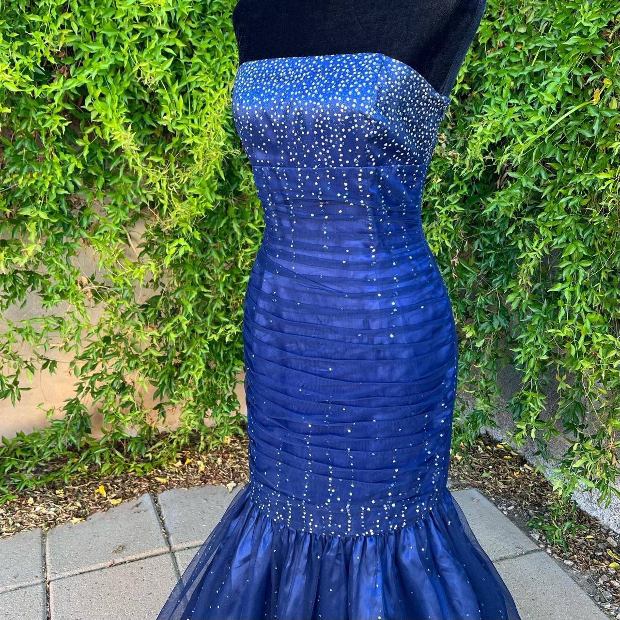 Jessica Mclintock Strapless Prom Dress W Glitter Depop   P0 