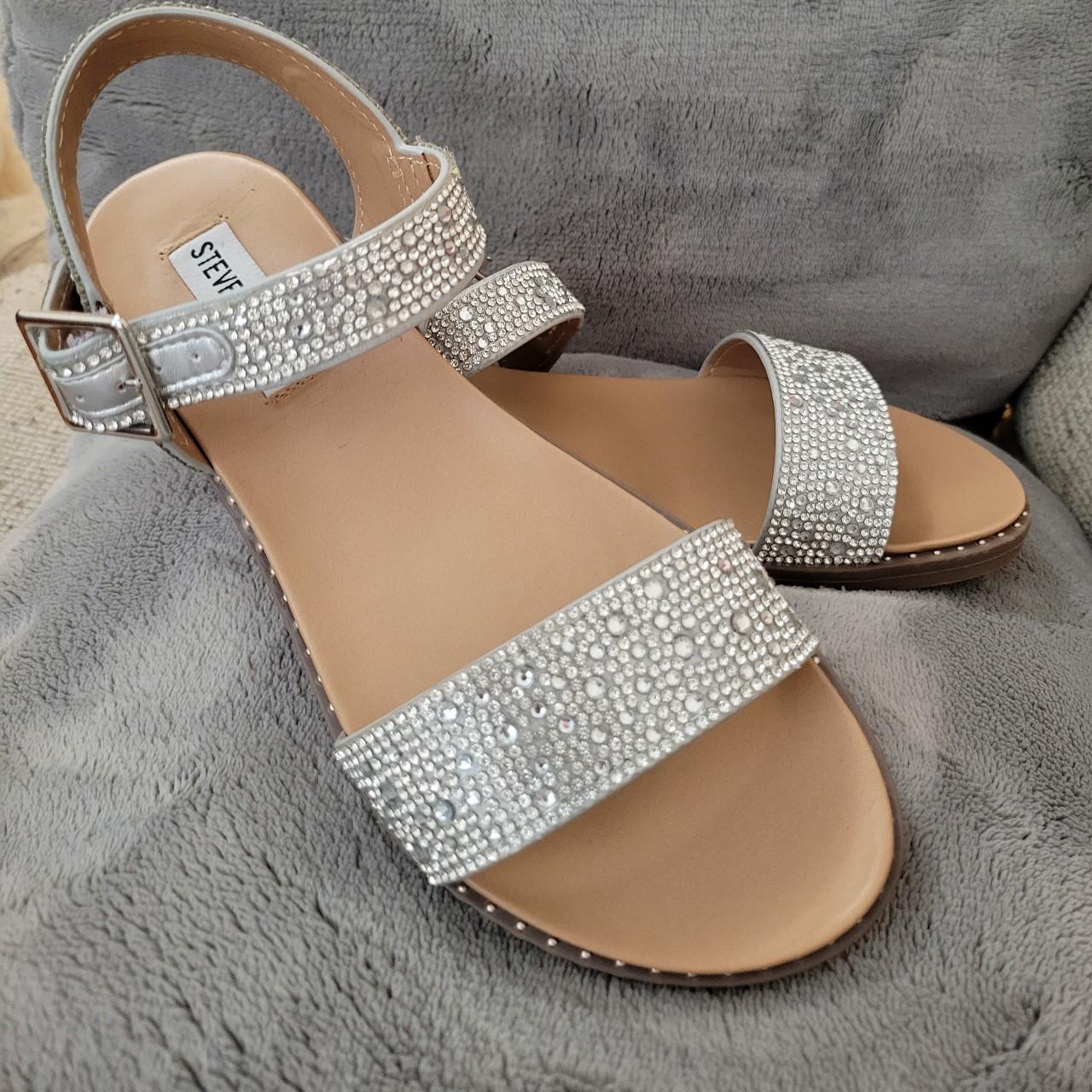 Steve madden rhinestone online flat sandals