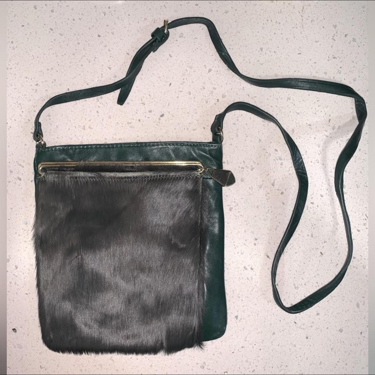 Atoll cheapest Aoki Green Leather Crossbody Bag Japanese Brand