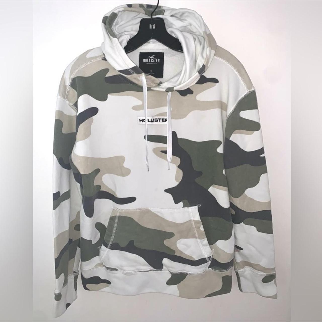 Fashion hollister white camo jacket