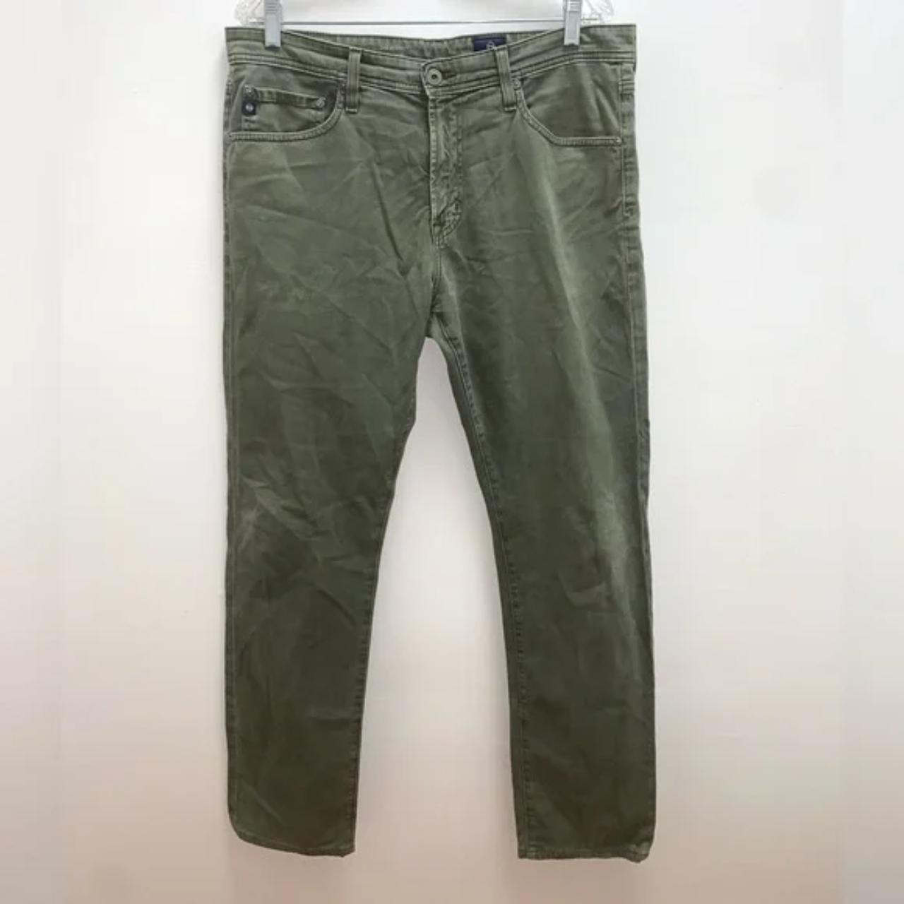 Ag Adriano Goldschmied Green The Everett Slim Depop