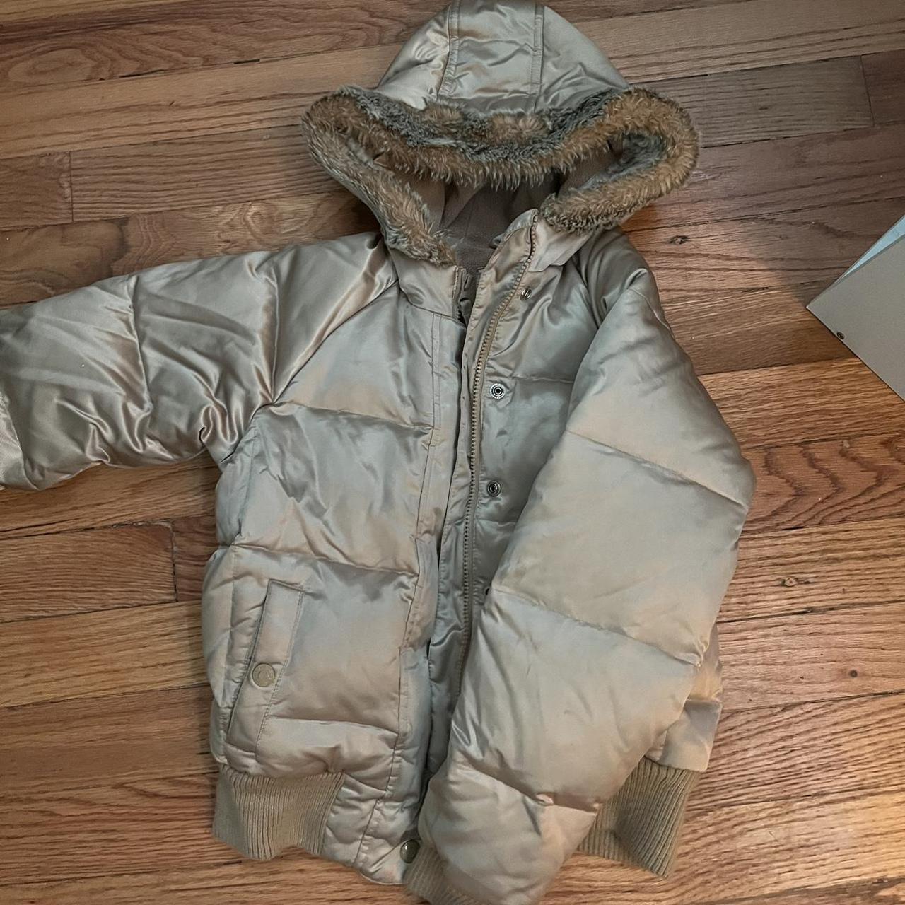 Old navy outlet gold puffer jacket