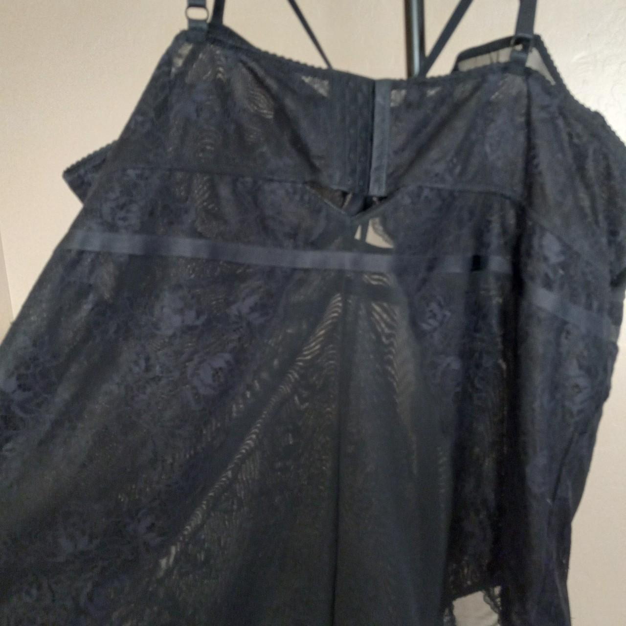 Torrid Strappy Rhinestone Lace Bodysuit Preowned - Depop