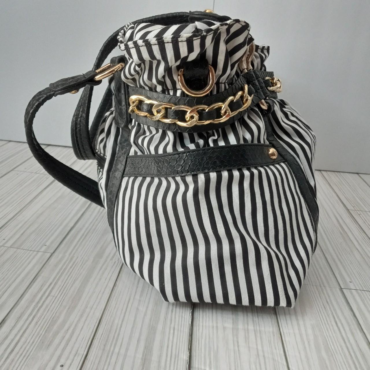 Wilsons Leather Ellie hot Striped Hobo Purse