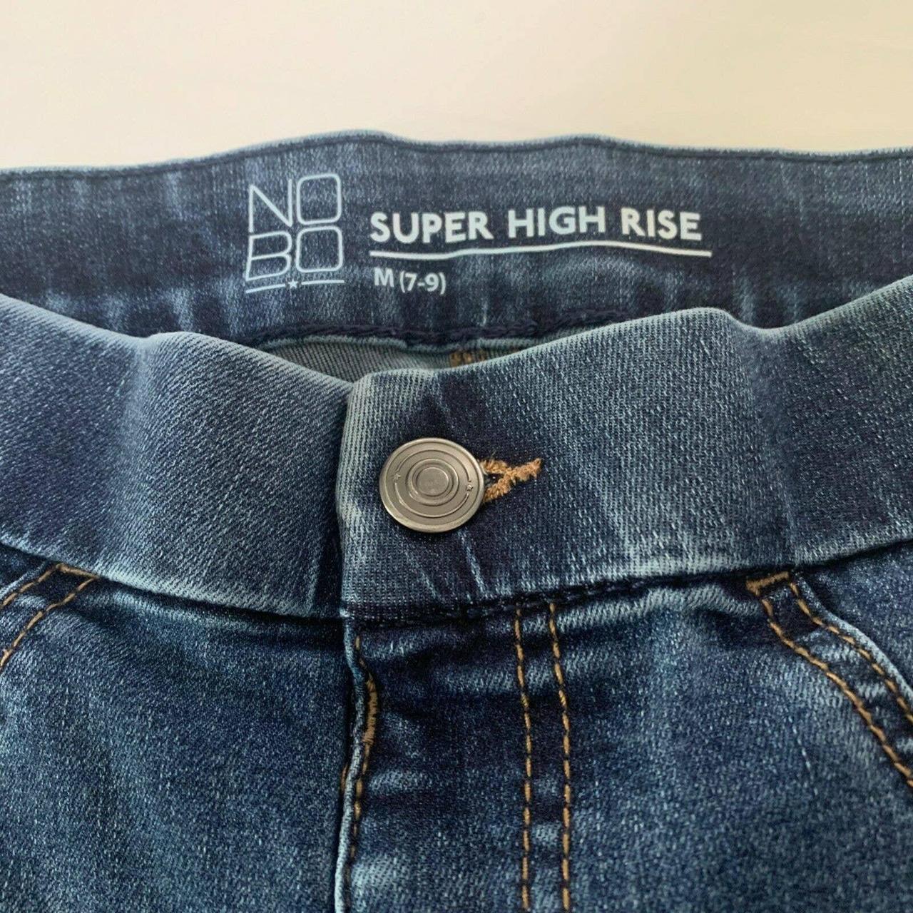 NOBO No Boundaries Womens Jeans Size 9 High Rise Blue Denim