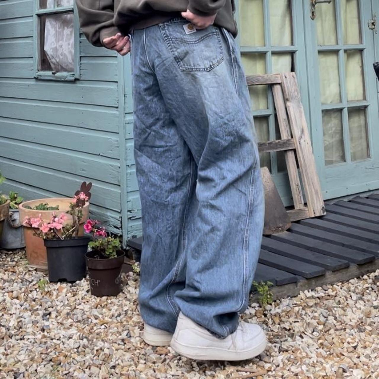 Insane baggy vintage Carhartt jeans - Such a sick... - Depop