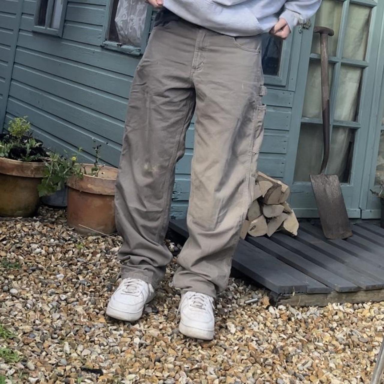 Baggy Brown Carhartt Carpenters Beautiful baggy... Depop