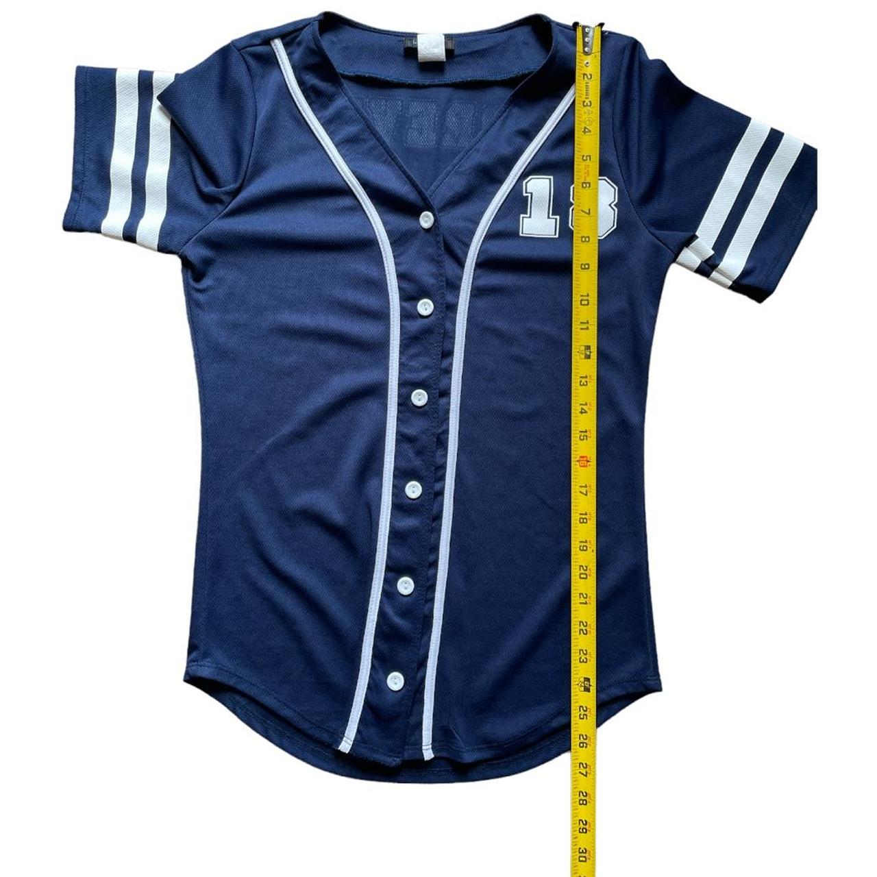 Justus Boyz Navy and Gold Baseball Jersey