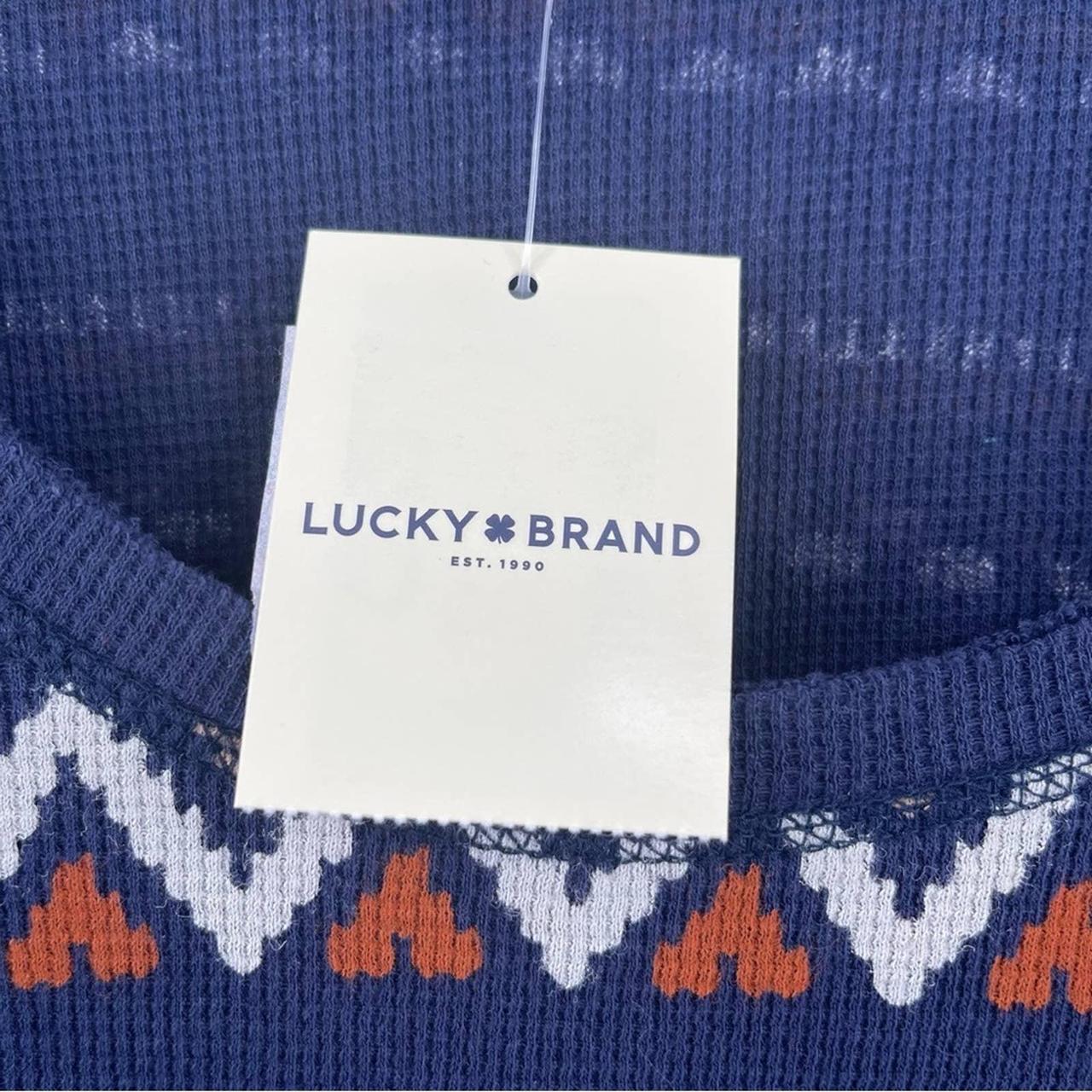 Lucky Brand Women's Multi Fair Isle Thermal Top India