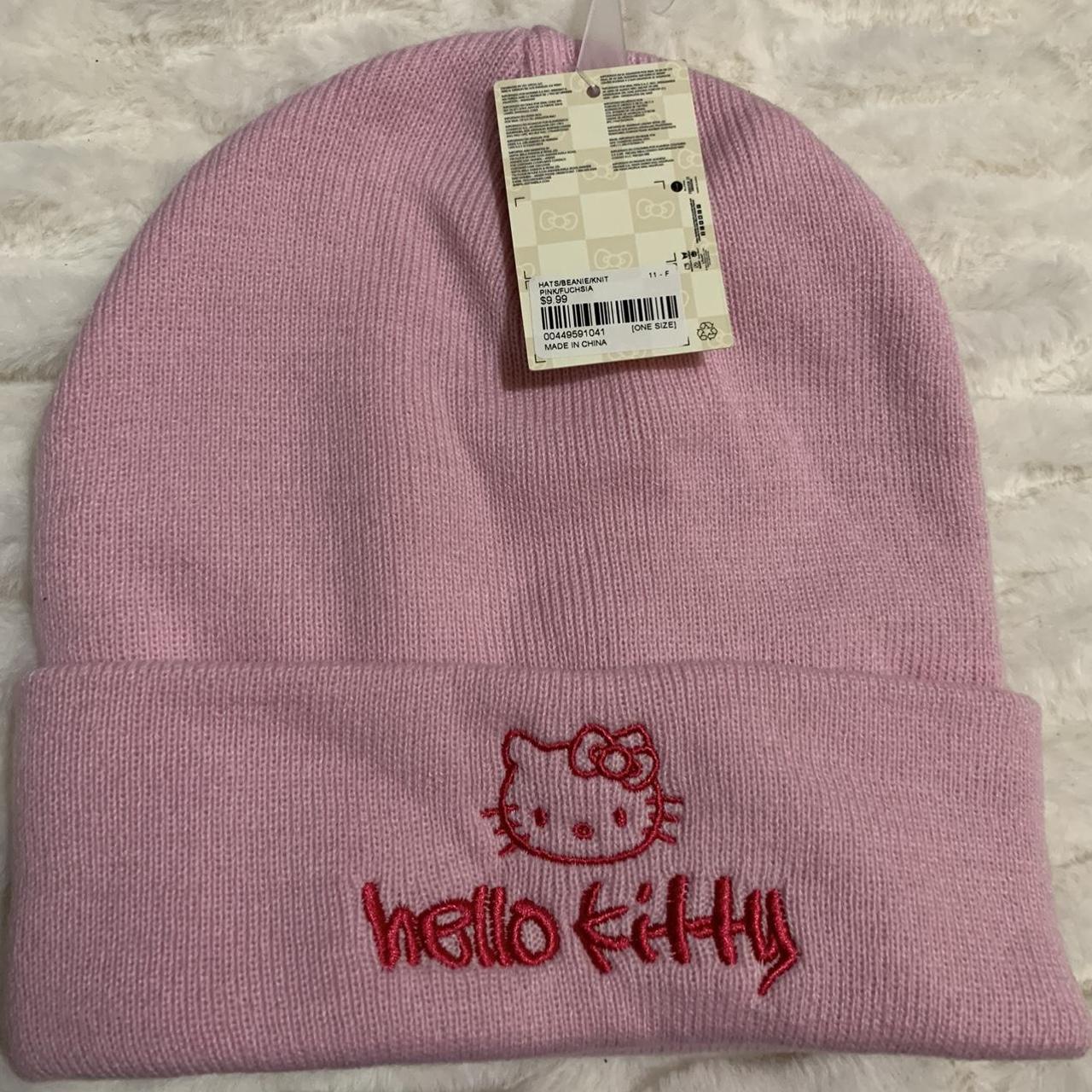 Reversible Los Angeles Dodgers Hello Kitty Beanie.  - Depop