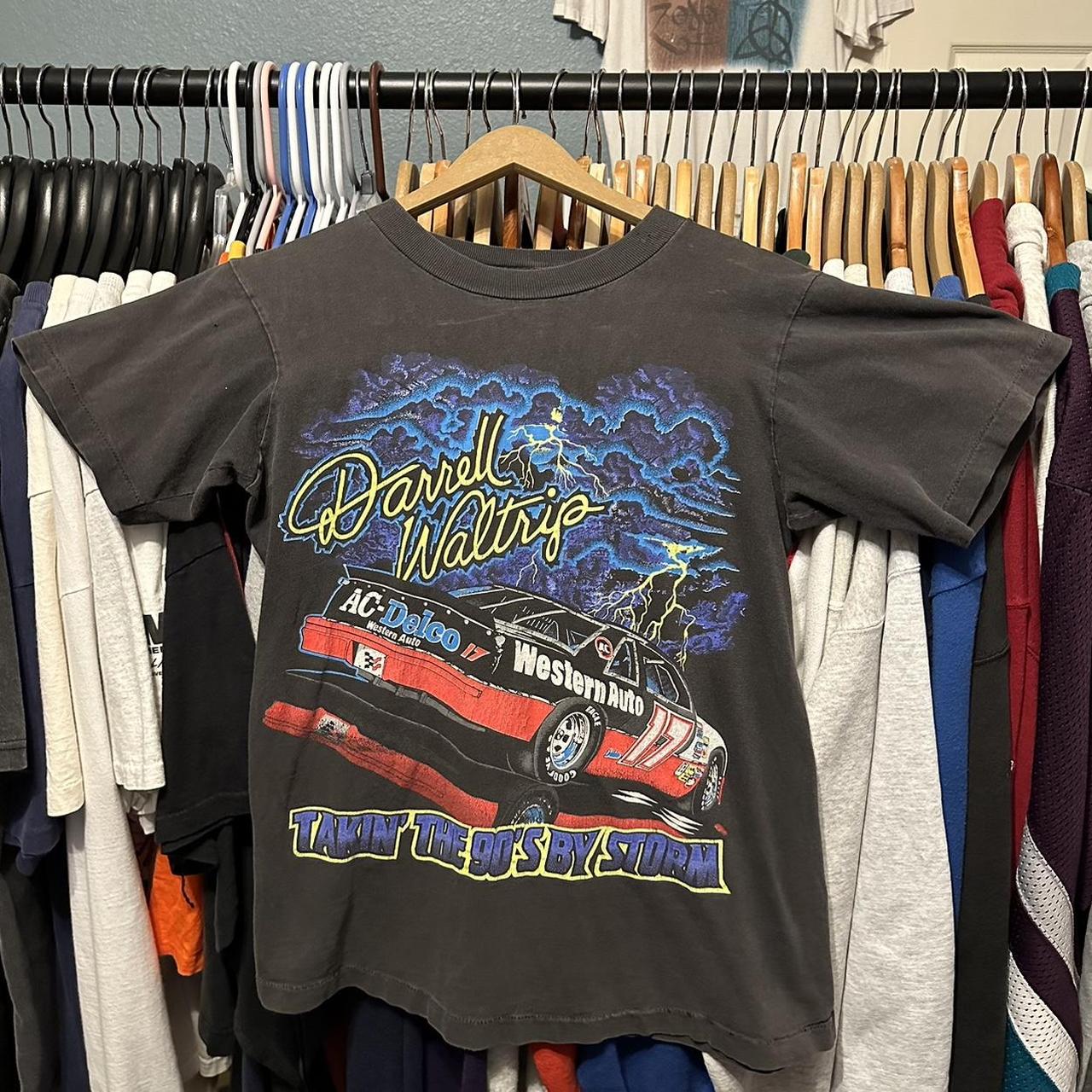 Vintage 90s Nascar Shirt!!! Great Condition! Cut - Depop