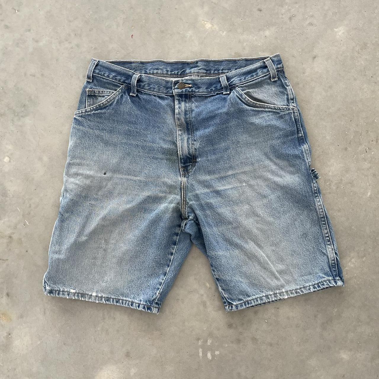 Dickies Men's Blue and Navy Shorts | Depop