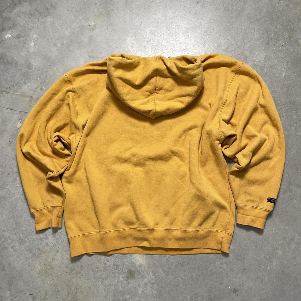 Vintage Notre Dame Yellow Pastel Hoodie 1990s Size... Depop