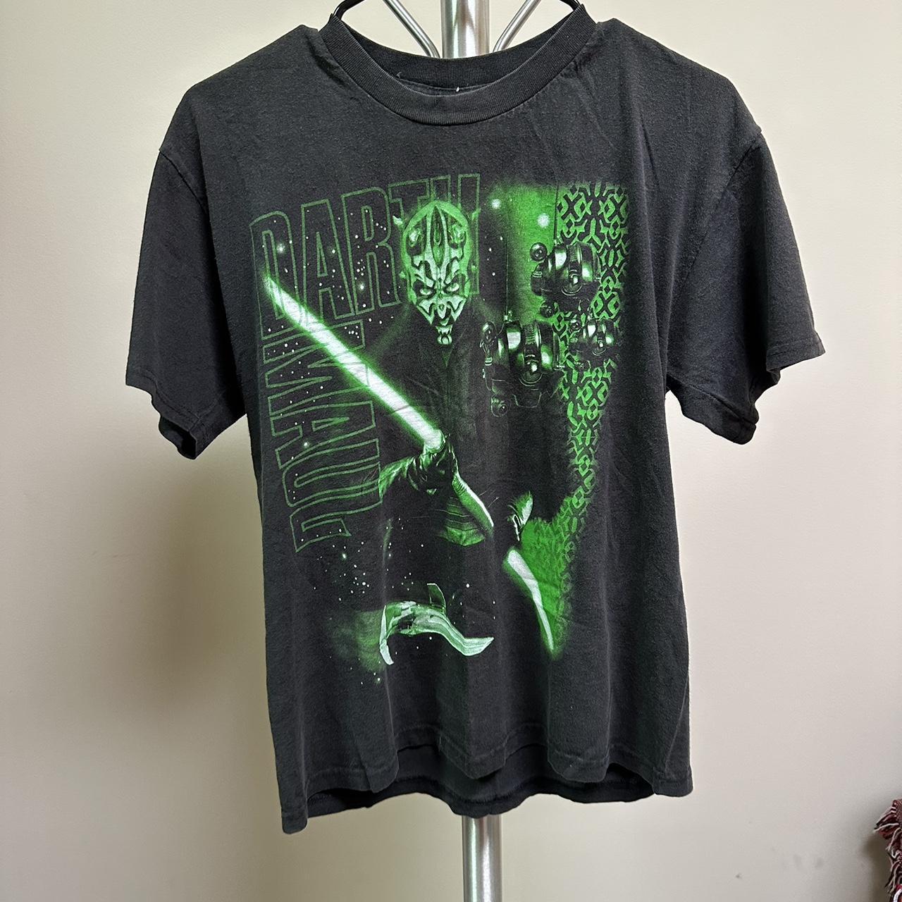 Star Wars Men's Black And Green T-shirt 