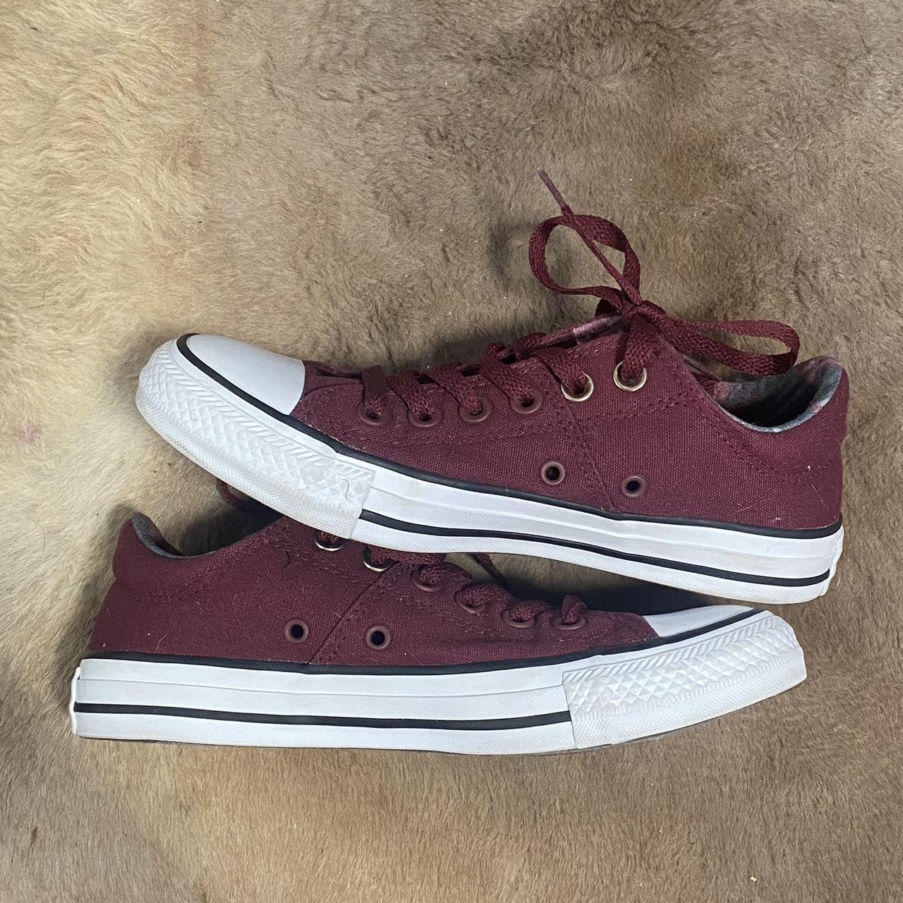 Womens converse burgundy all star oxford sale trainers