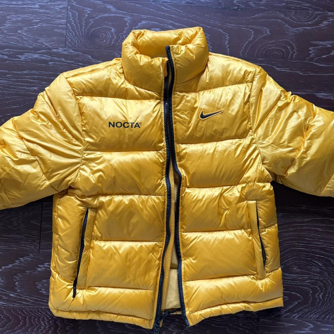 Nocta yellow puffer: Size L Worn once Cleaning out... - Depop