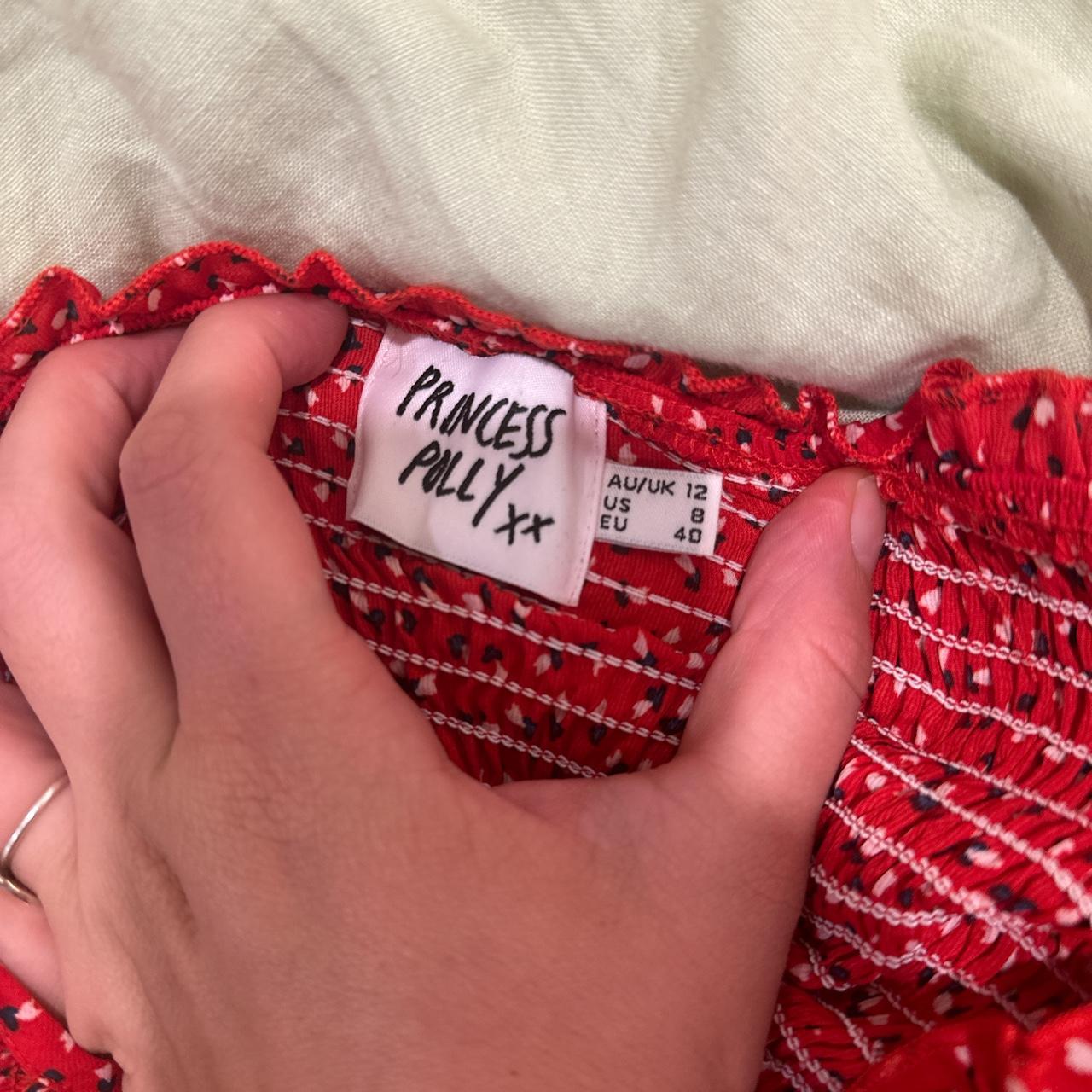 ~ Love birds mini dress in red ~ Only worn it once,... - Depop