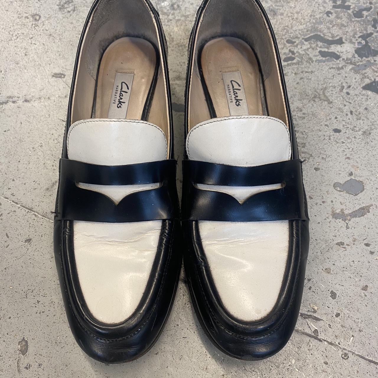 clarks white loafers