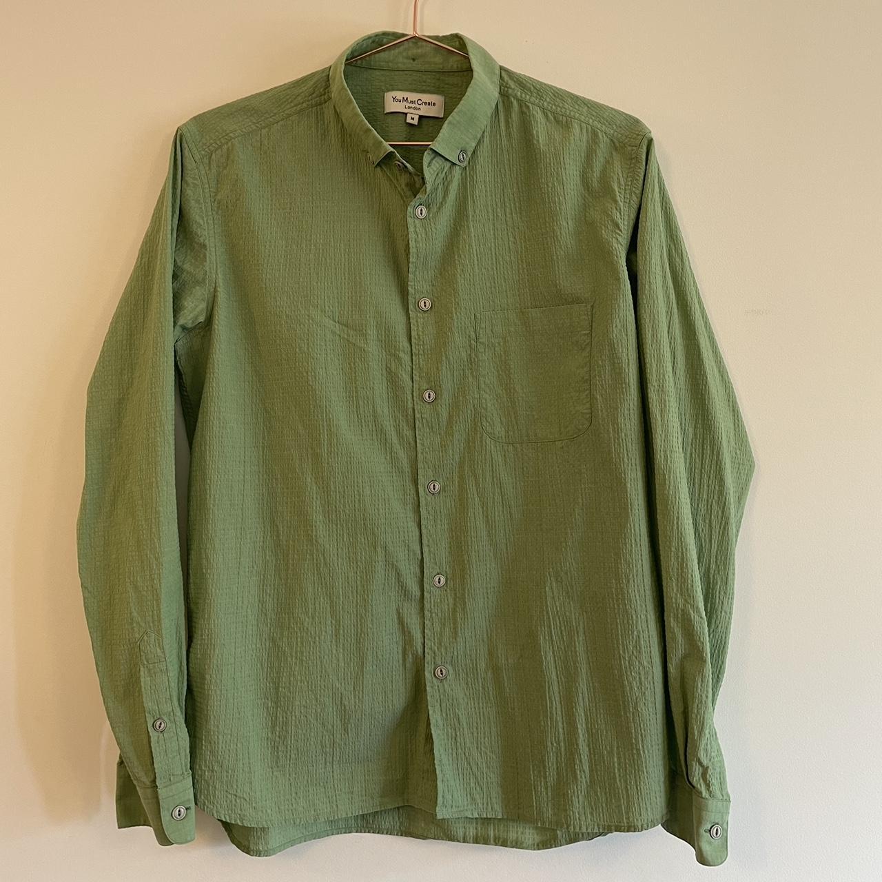 YMC Men's Green Shirt | Depop