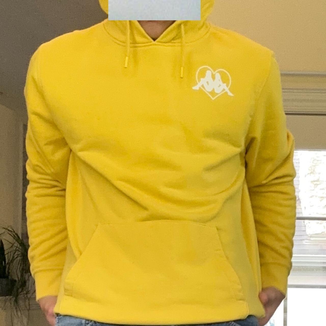 Kappa hoodie best sale mens yellow