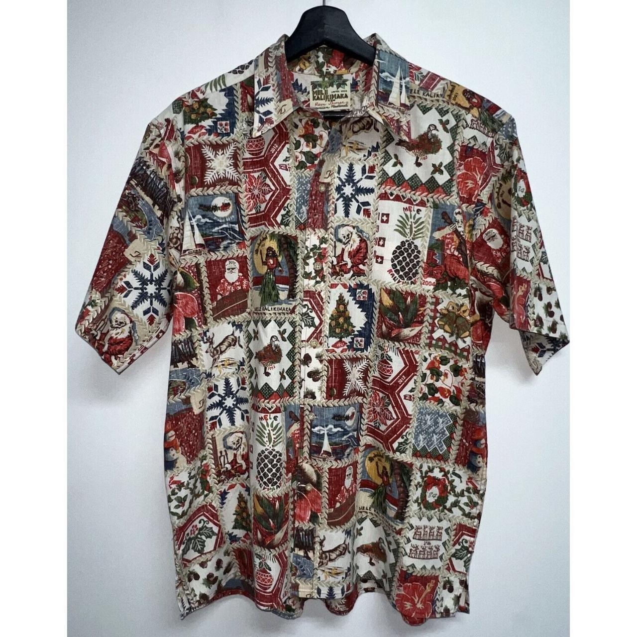 Vintage Mele Kalikimaka Reyn Spooner Hawaiian Christmas Shirt 