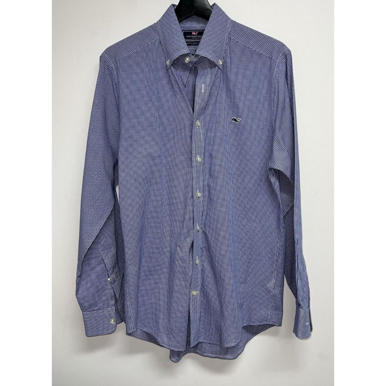 Vineyard Vines Mens Slim Fit Whale Shirt Size S Blue Depop