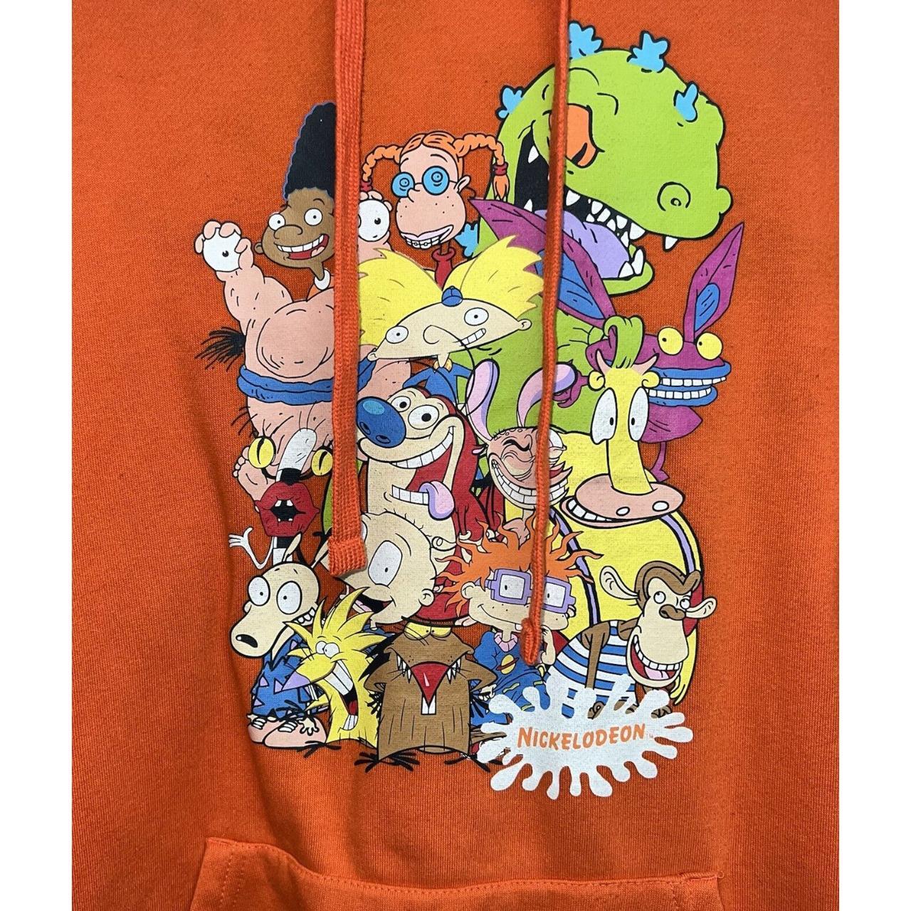 Vtg Nickelodeon 90s Cartoons Hoodie Sweatshirt Size. Depop