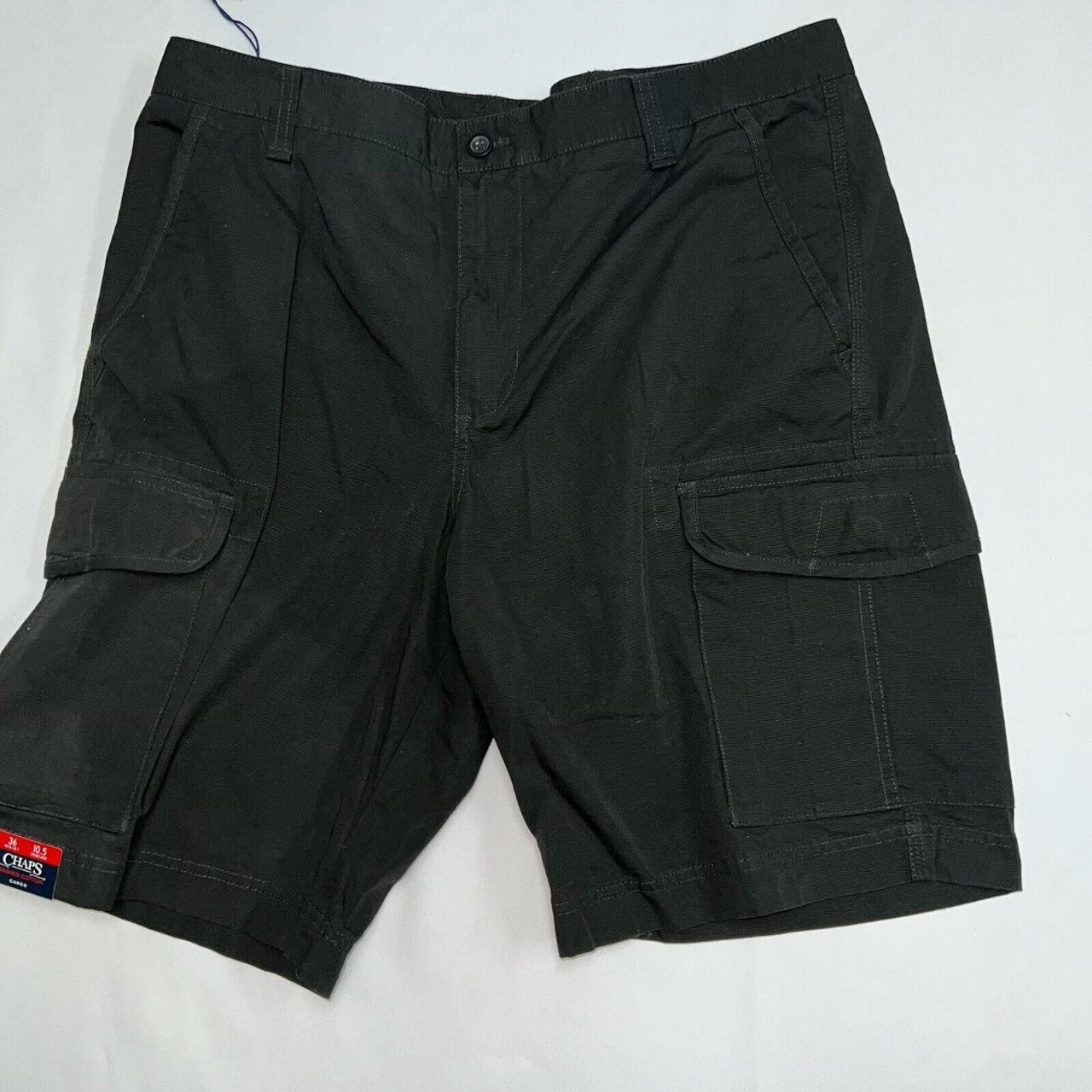 Chaps Cargo Shorts Mens Size 36 Black Comfort Waist. Depop