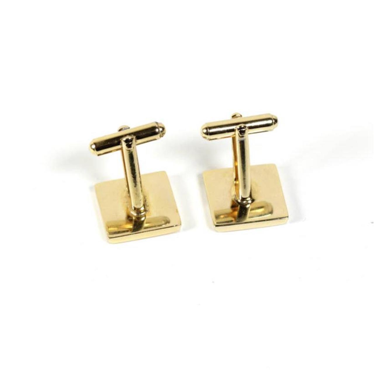 GIVENCHY Vintage outlet Two-Tone Logo Bullet Back Toggle Cufflinks with Box