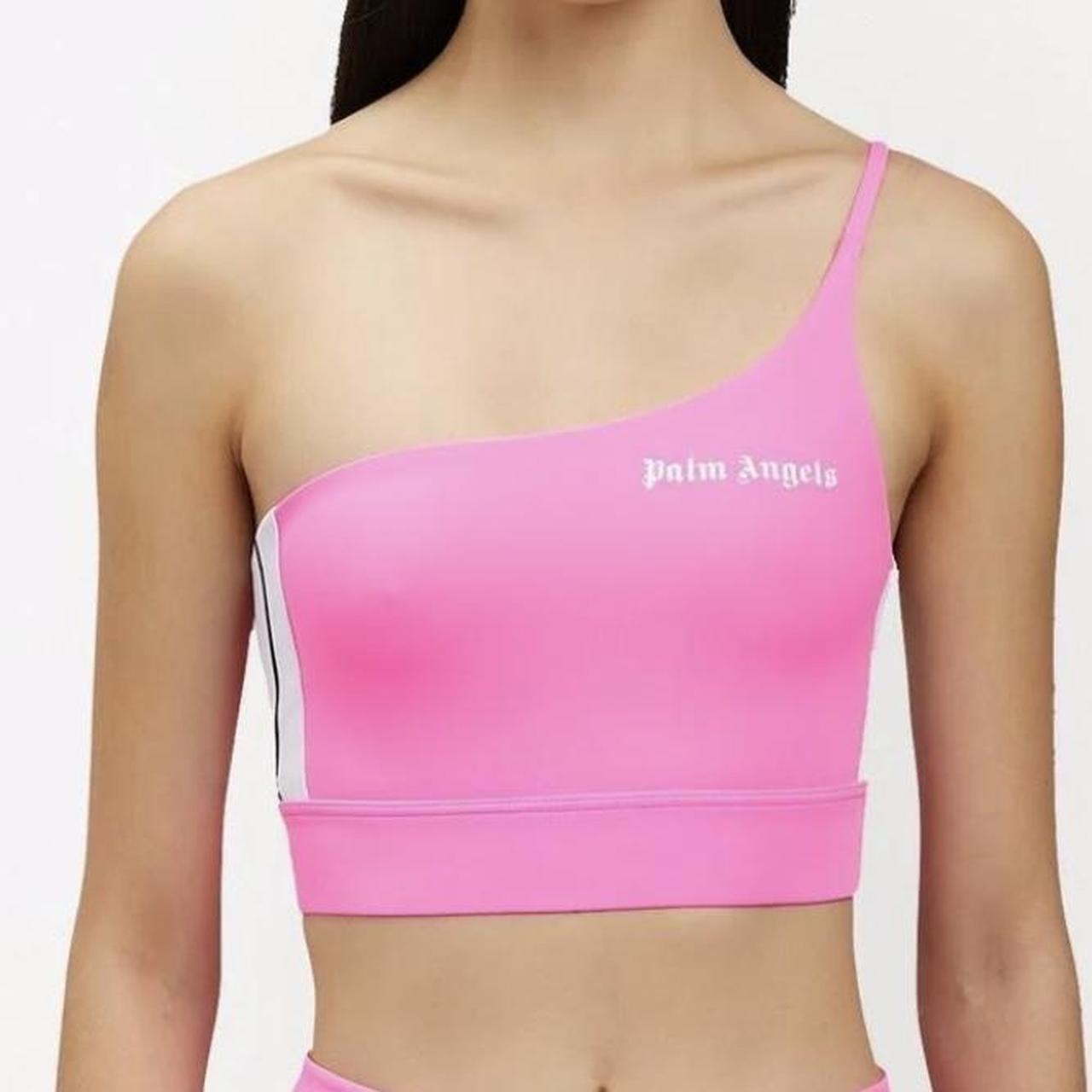 Palm angels one shoulder crop top sale