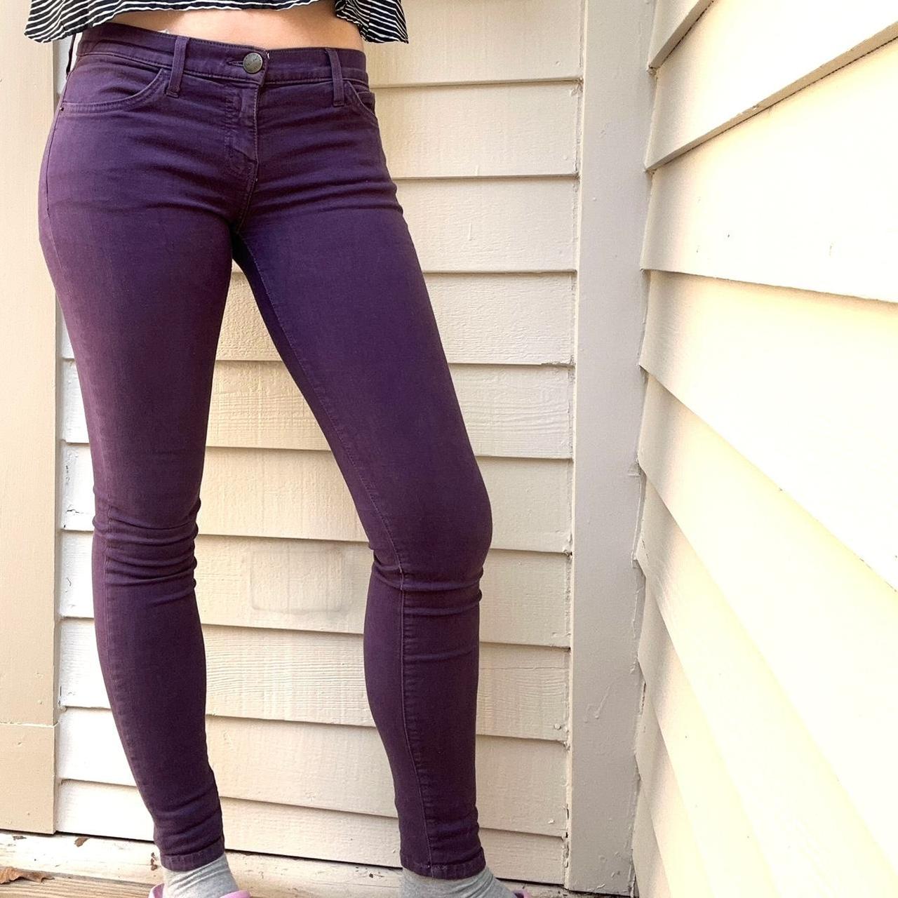 Lavender colored jeggings! They are mid rise (but - Depop