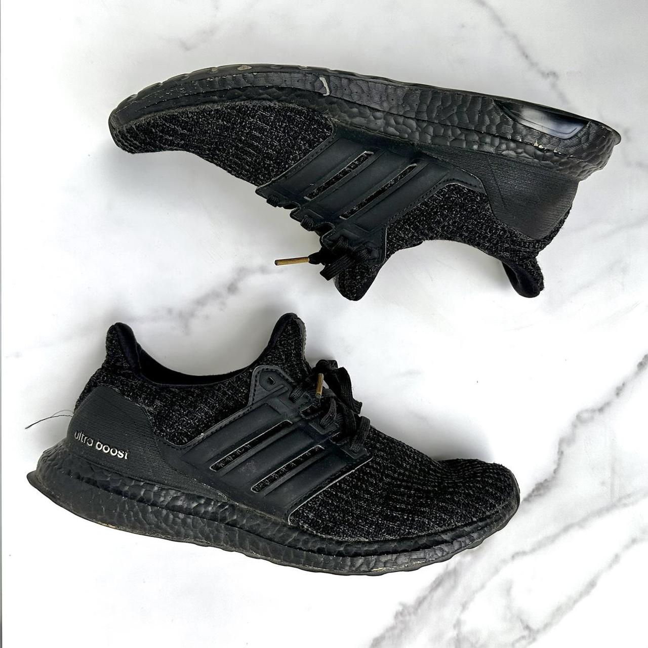 Ultra boost 4.0 clearance triple black gold (w)