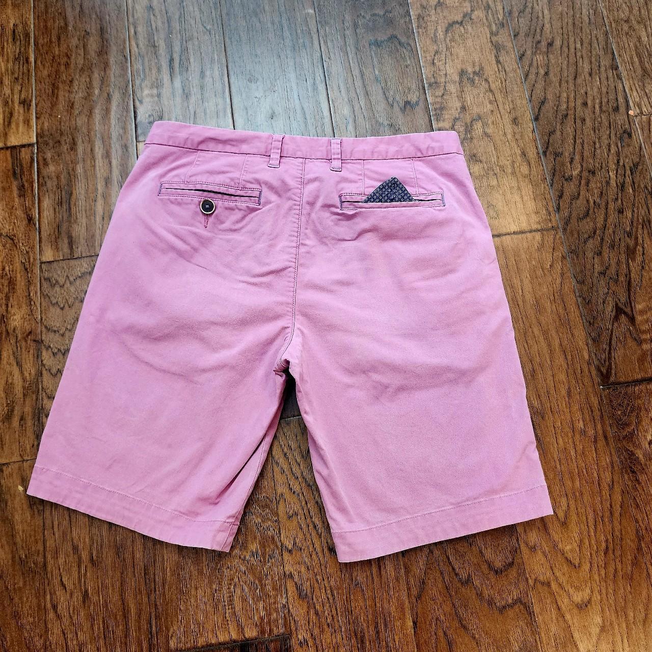 Ted Baker London Flat Front Chino Shorts Pink With Depop