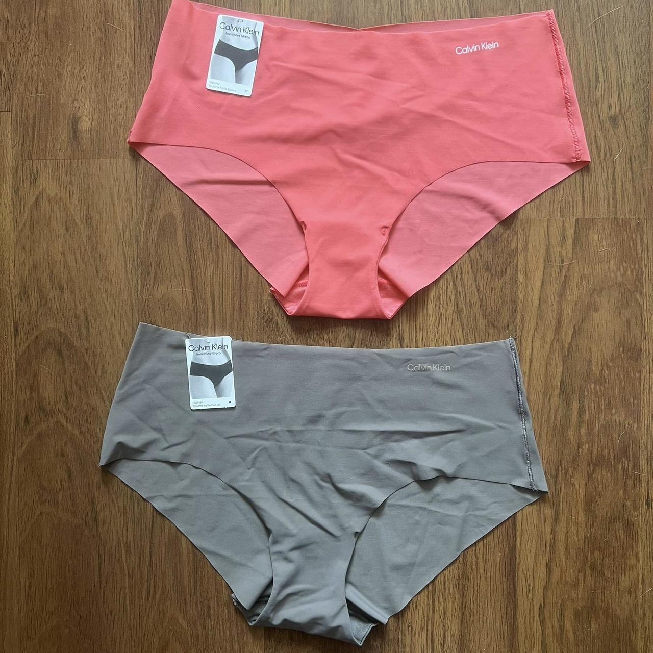 Calvin Klein 2 Medium Invisibles Micro Hipster Panties - Depop