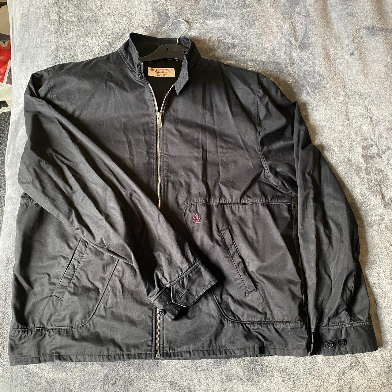 Original Penguin Men's Black Jacket | Depop