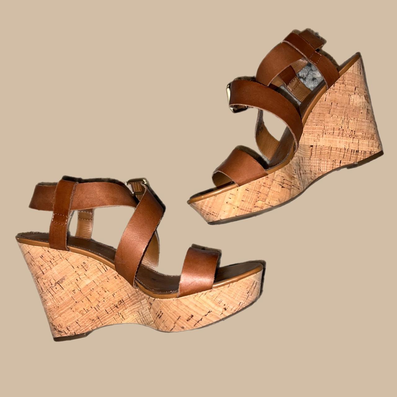 Franco sarto cheap cork wedges